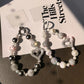 Love Heart Short Water Diamond Balls Phone Charm Chain