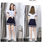 Casual High-Waisted Striped Pleated A-line Skirt