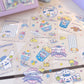 60 Sheet Kawaii Hello Kitty Kuromi Cinnamoroll All Craft DIY Stickers Box