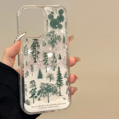 iPhone Series Snow Forest Transparent Phone Case