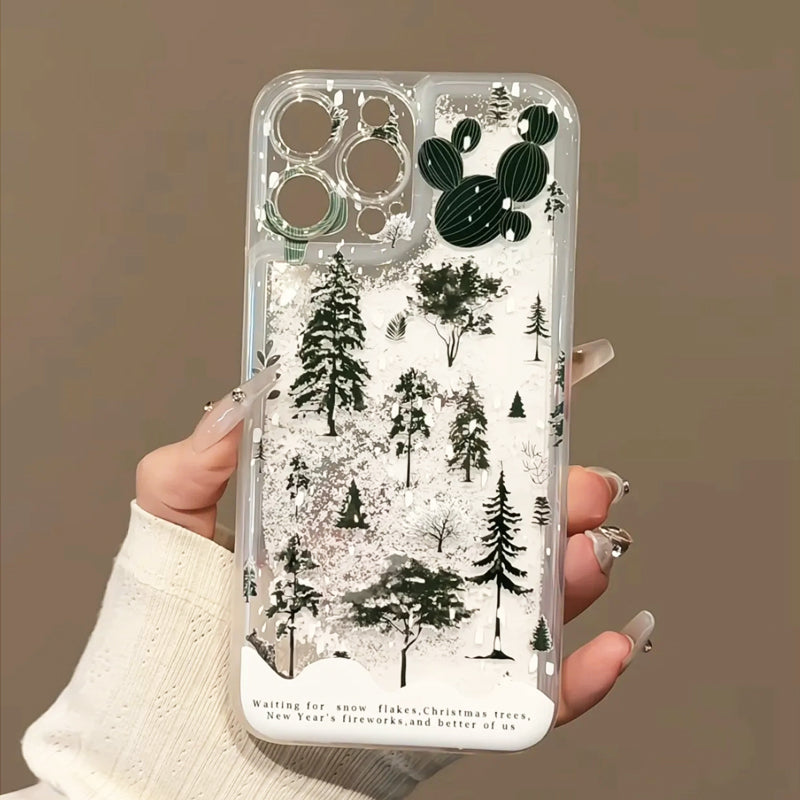 iPhone Series Snow Forest Transparent Phone Case