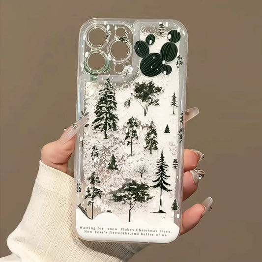 iPhone Series Snow Forest Transparent Phone Case