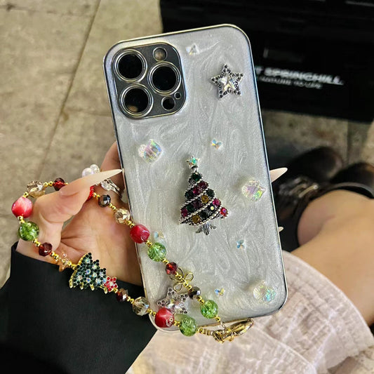 iPhone Series Studded Christmas Tree Case