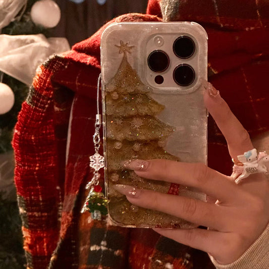 iPhone Series Glittery Christmas Tree Case