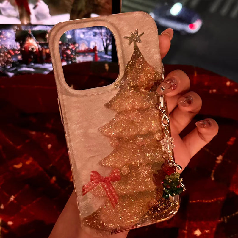 iPhone Series Glittery Christmas Tree Case