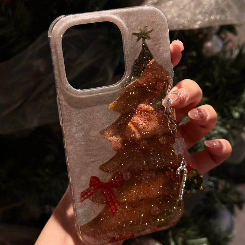 iPhone Series Glittery Christmas Tree Case