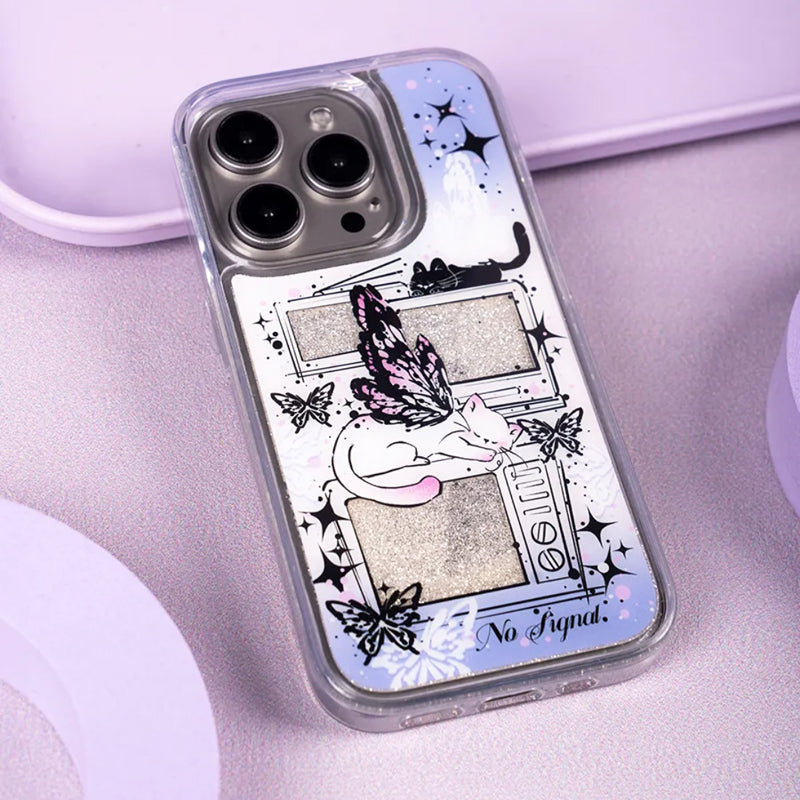 iPhone Series Vintage Cat Butterfly Phone Case