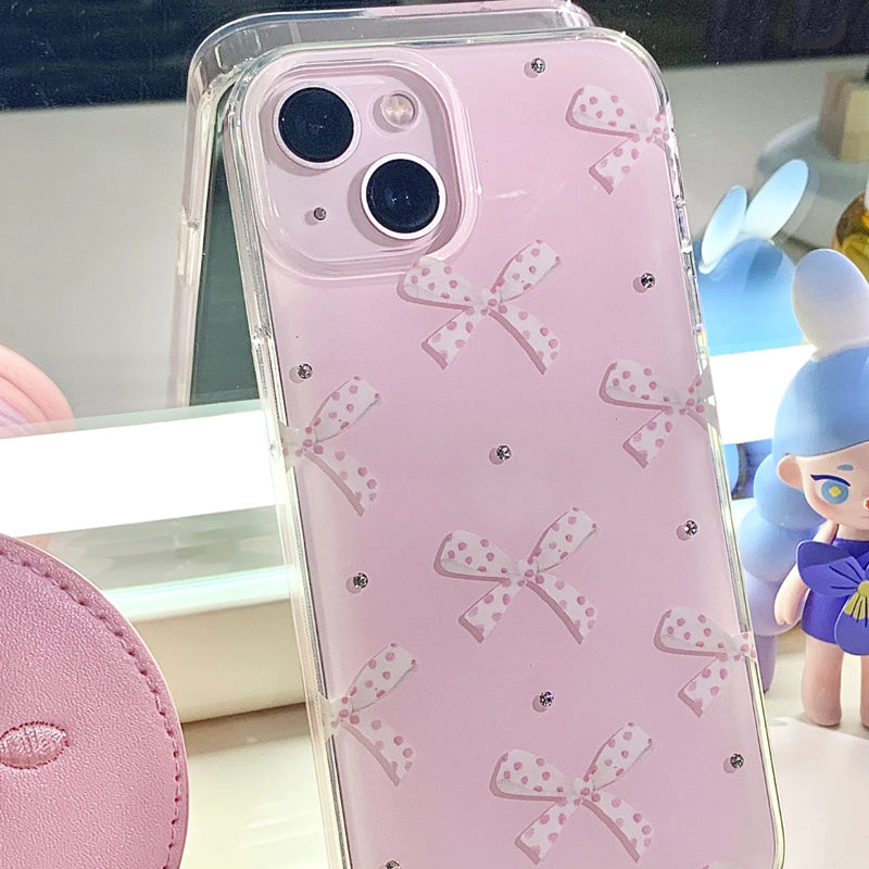 iPhone Series Luxury Pink Little Bows Phone Case