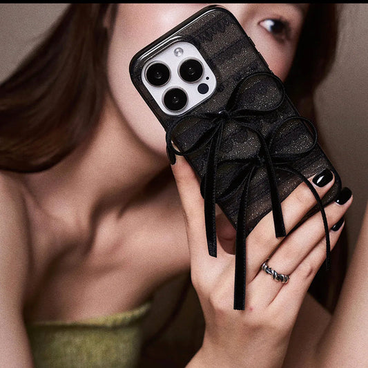 iPhone Series Luxury Shiny Bowknot Phone Case