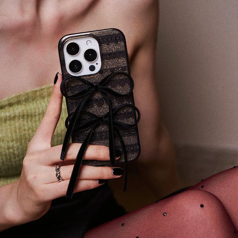 iPhone Series Luxury Shiny Bowknot Phone Case