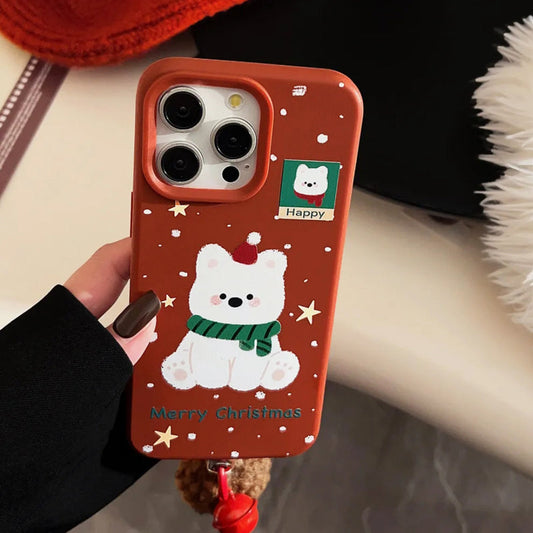 iPhone Series Winter Lover Cute Happy Dog Case