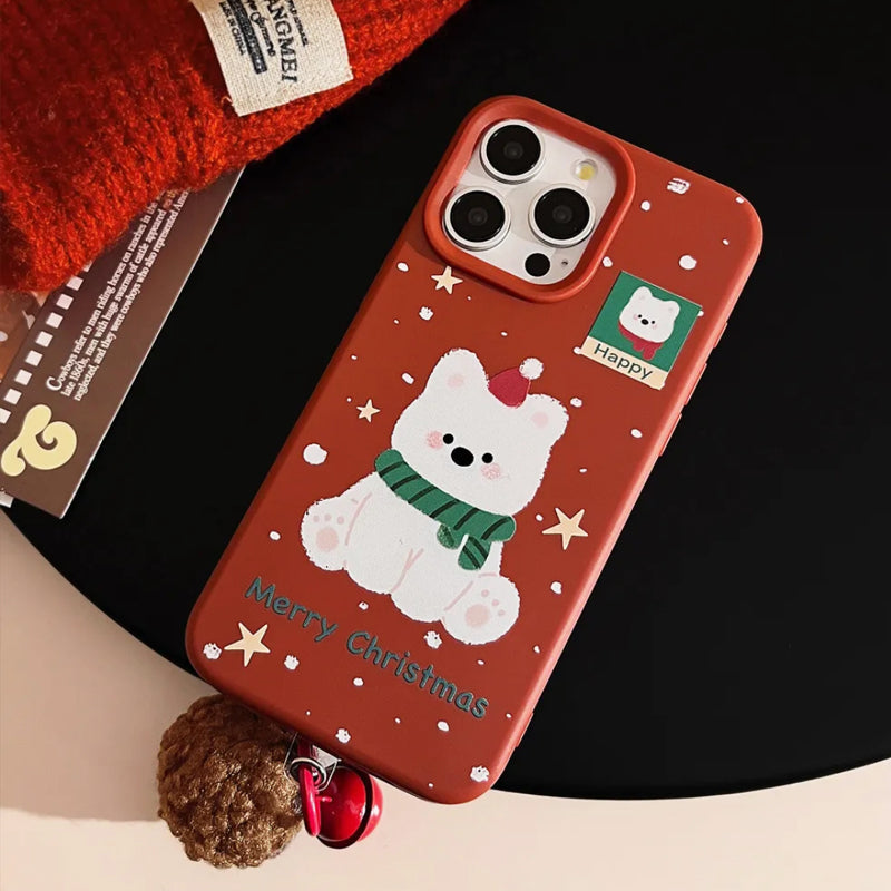 iPhone Series Winter Lover Cute Happy Dog Case