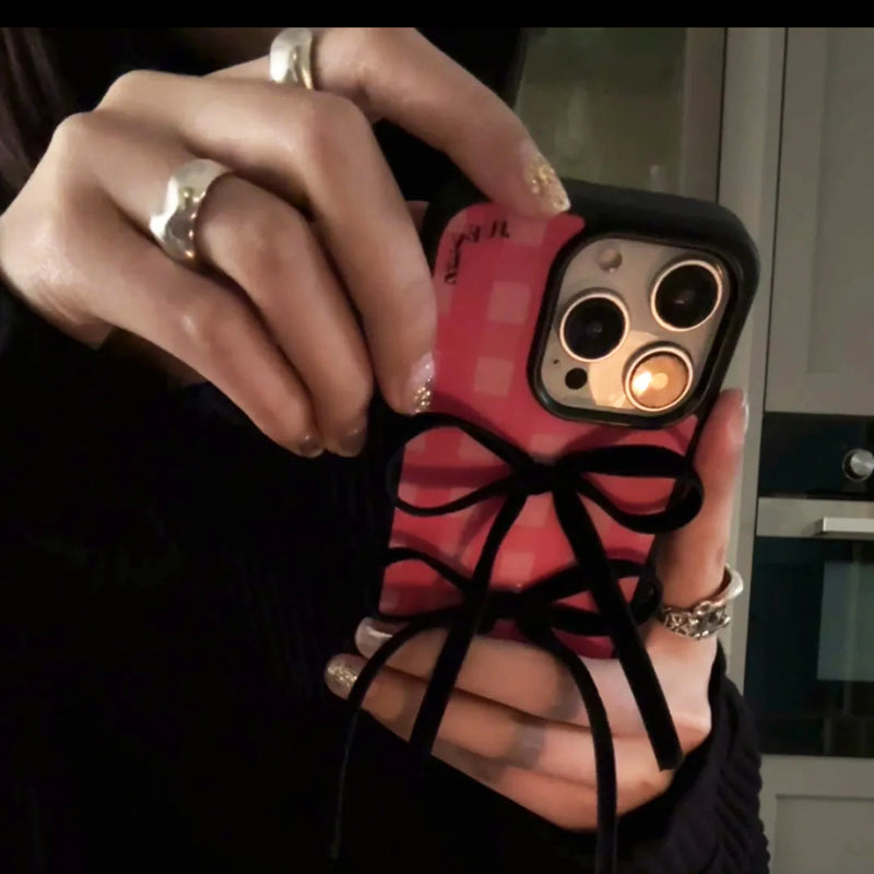 iPhone Series Luxury Shiny Bowknot Phone Case