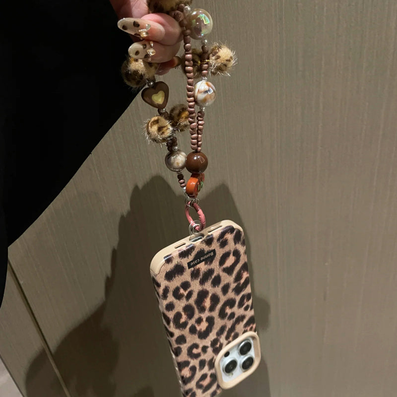 iPhone Series Retro Leopard Print Phone Case