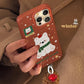 iPhone Series Winter Lover Cute Happy Dog Case