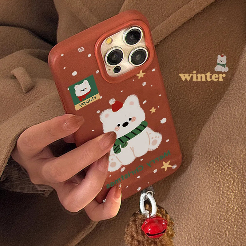 iPhone Series Winter Lover Cute Happy Dog Case