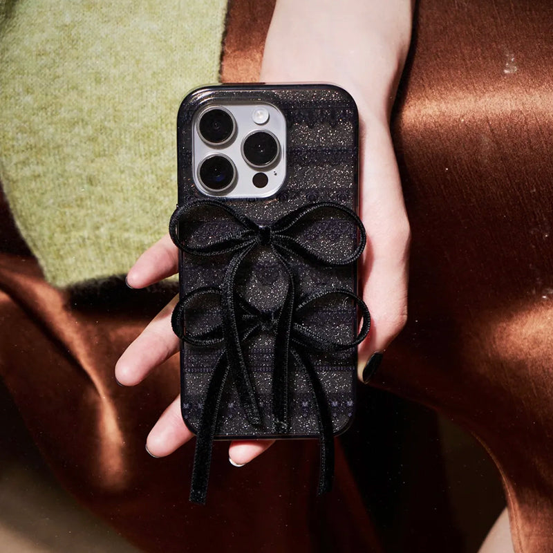 iPhone Series Luxury Shiny Bowknot Phone Case