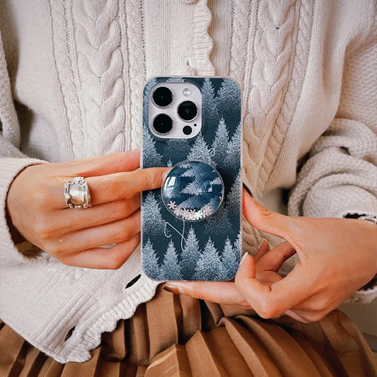 iPhone Series Winter Look Trees Case with PopGrip