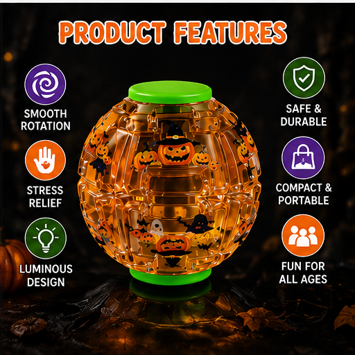 Halloween Crystal Gyroball product features