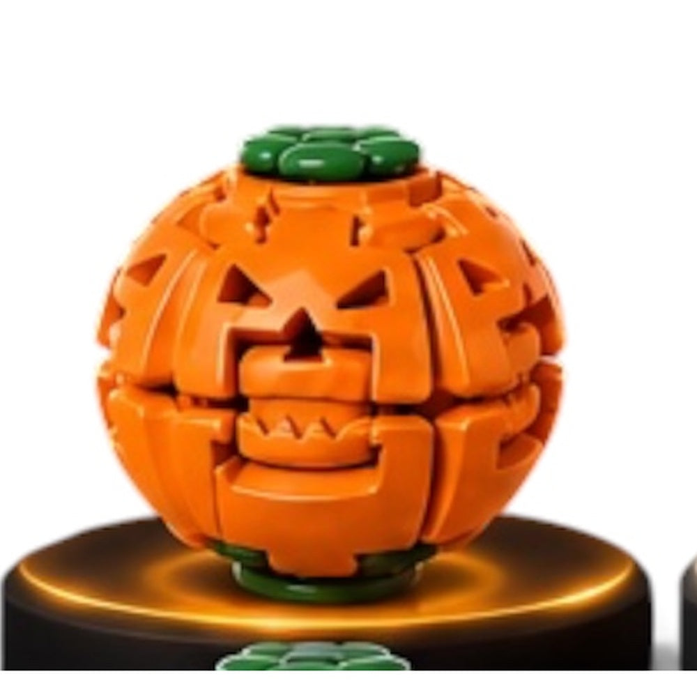Pumpkin Orange Halloween Luminous Press Gyroball variant