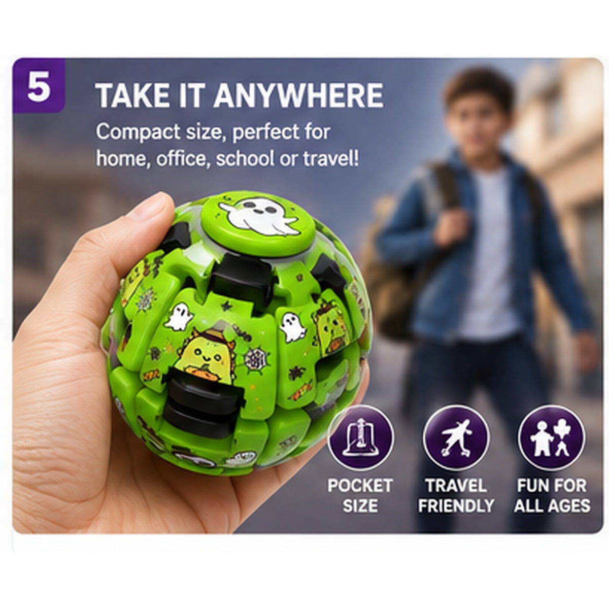 Portable Halloween gyroball