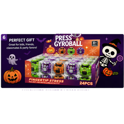 Halloween press gyroball gift packaging