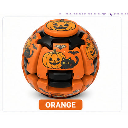 Orange Halloween Press Gyroball