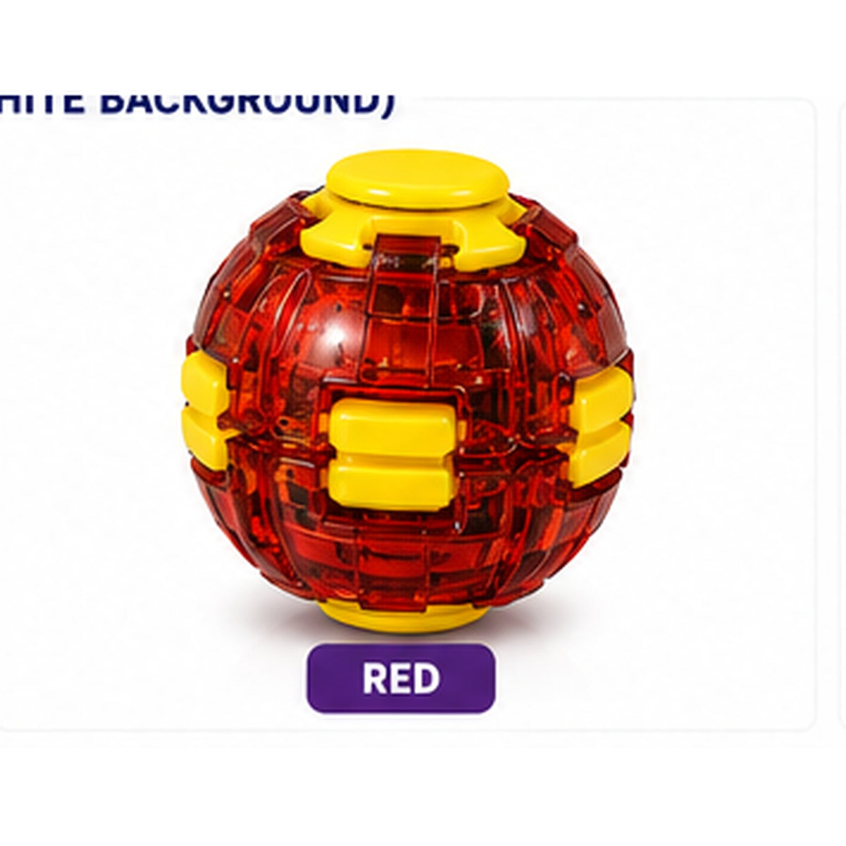 Red High Speed Luminous Gyro Ball
