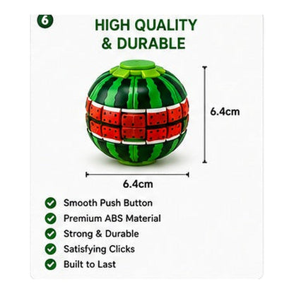 HiPookies Fruit Push-to-Spin Fidget Ball quality and size
