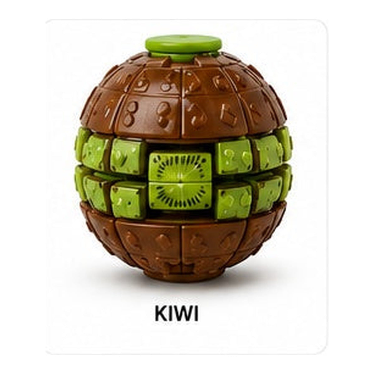 Kiwi Fruit Push-to-Spin Fidget Ball variant