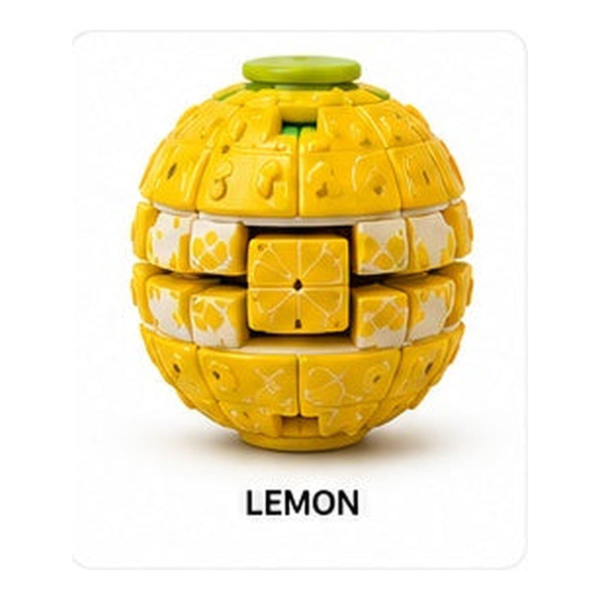 Lemon Fruit Push-to-Spin Fidget Ball variant