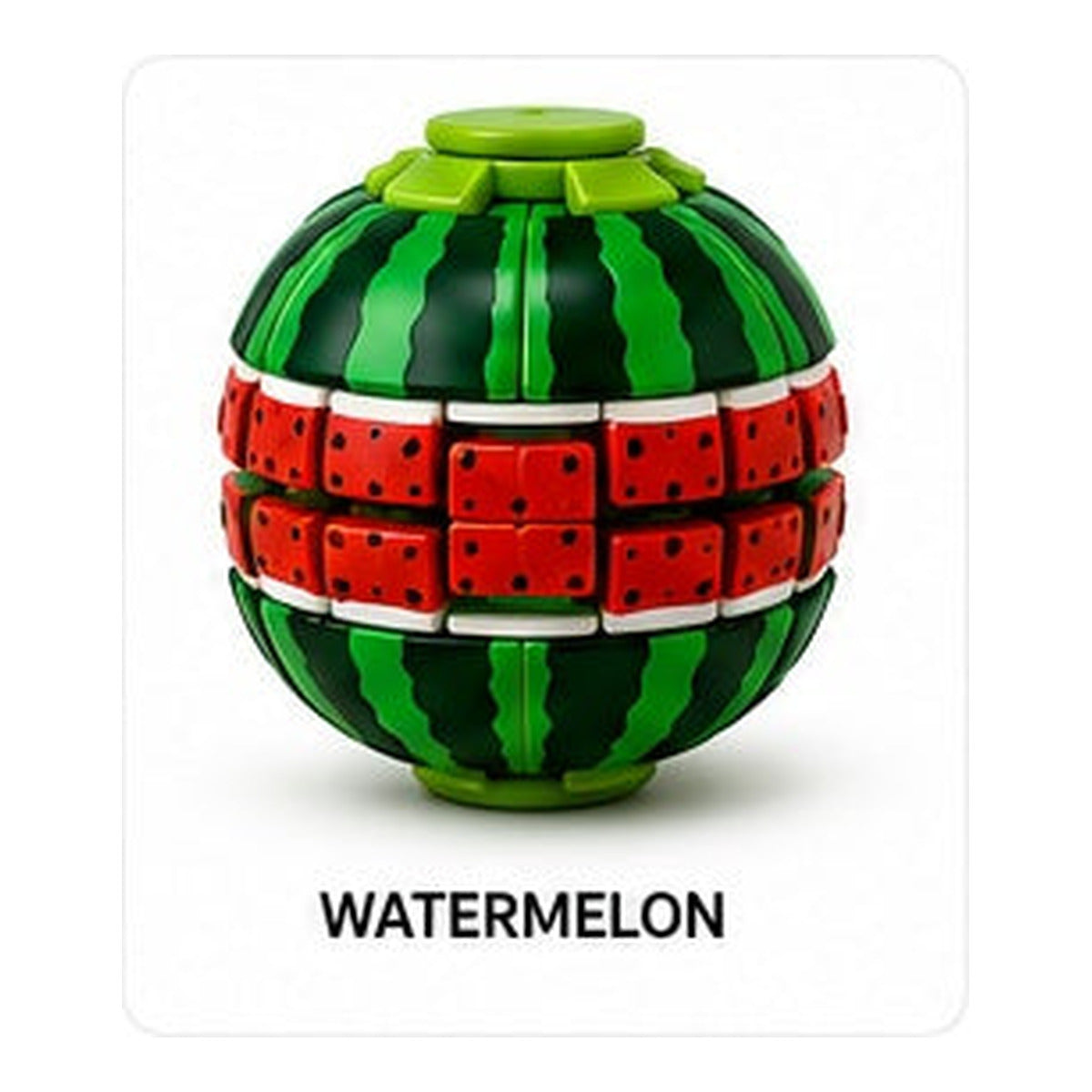 Watermelon Fruit Push-to-Spin Fidget Ball variant