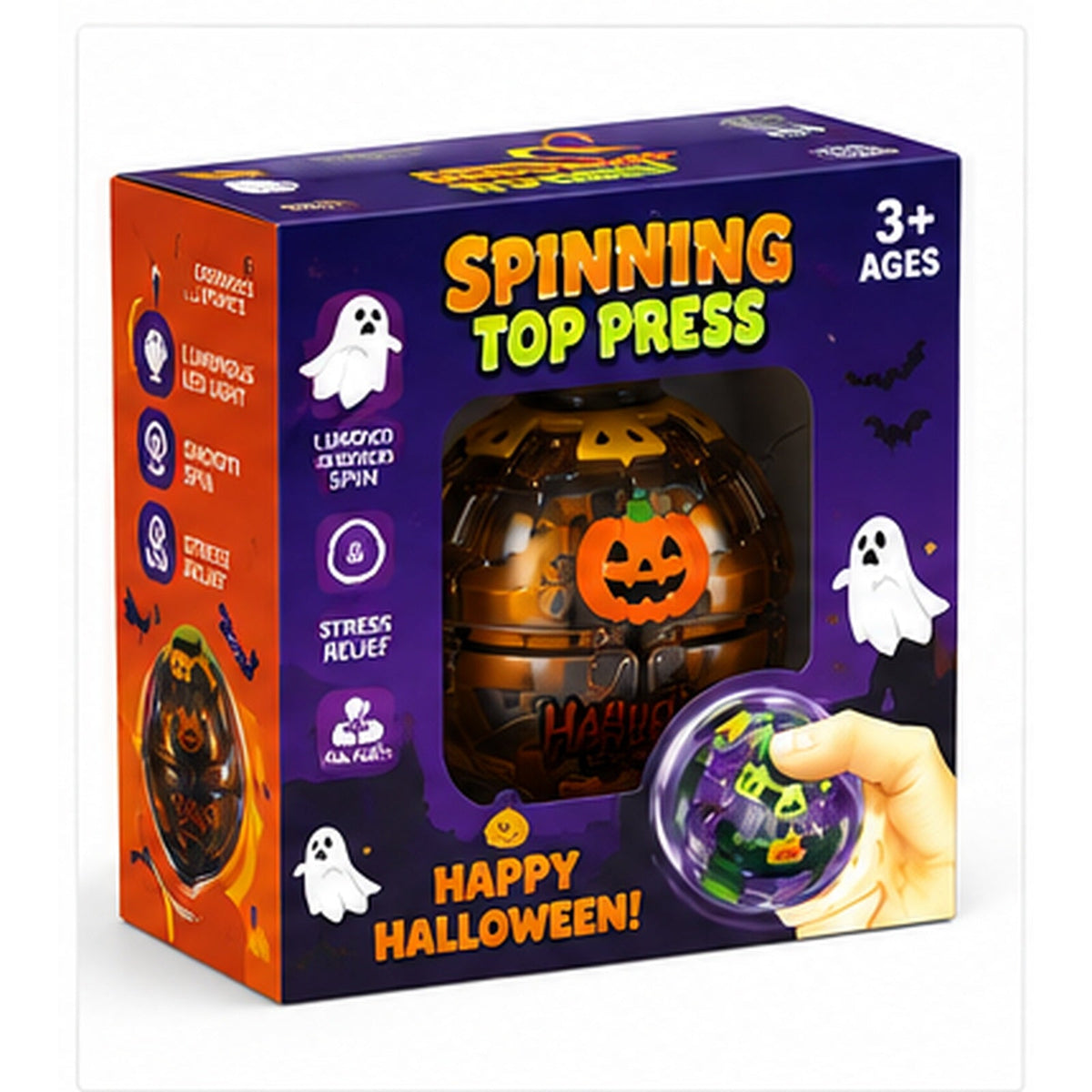 Hipookies Halloween press gyro ball packaging