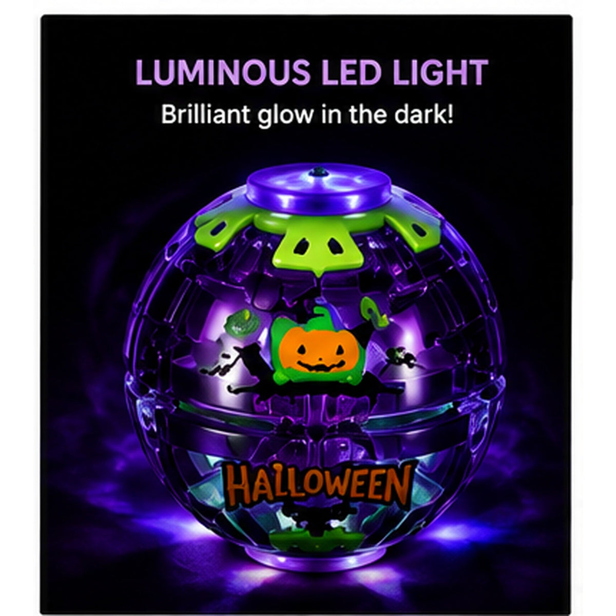 Luminous LED Halloween gyro ball