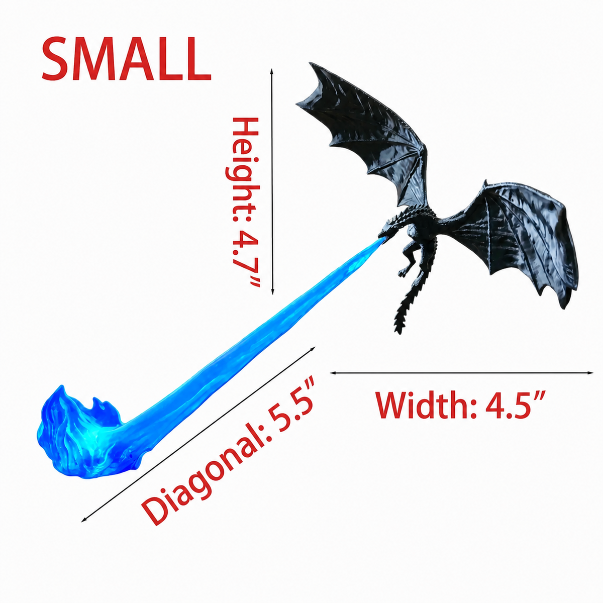 HiPookies™ Flying Fire Dragon Night Light – 3D Fantasy Atmosphere Lamp