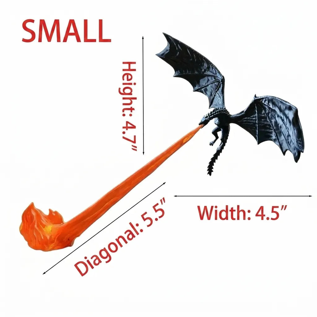 HiPookies™ Flying Fire Dragon Night Light – 3D Fantasy Atmosphere Lamp