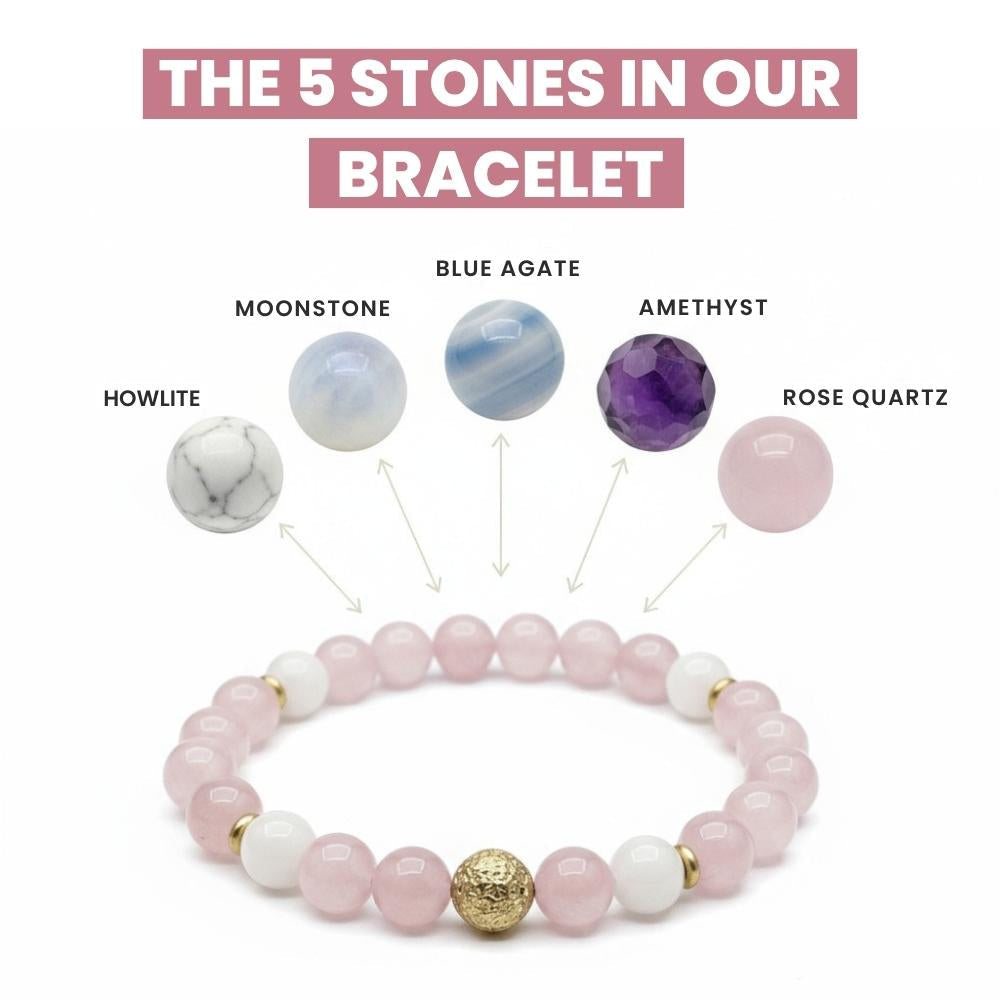 Rose Quartz Menopause Bracelet | Natural Symptom Relief