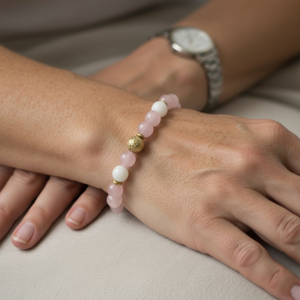 Rose Quartz Menopause Bracelet | Natural Symptom Relief