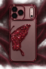 Elegant Glitter Butterfly Armor Case for iPhone 18 Pro and 18 Pro Max