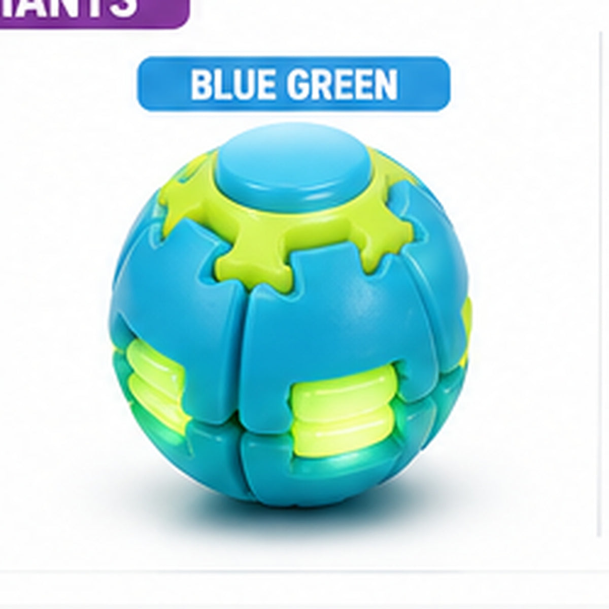 Blue Green Luminous Press Fidget Ball
