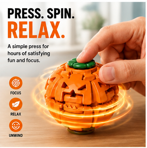 Hipookies Halloween Press Gyroball press spin relax