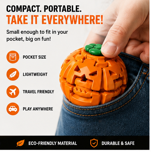 Hipookies Halloween Press Gyroball compact portable design